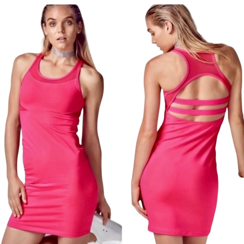 NWT Fabletics Pink Tropez Spandex Dress Small